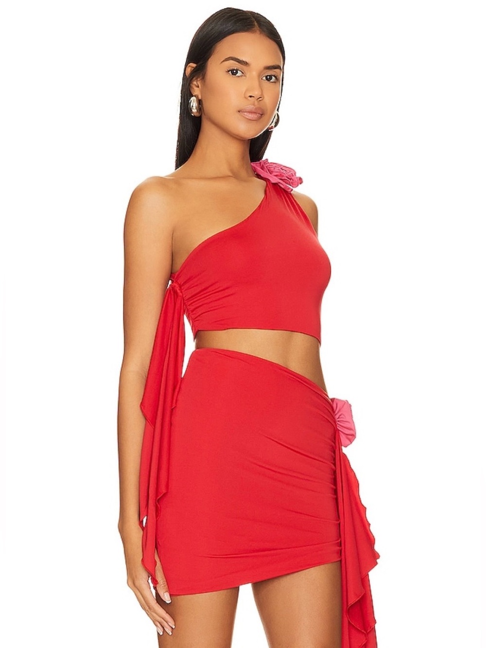 TODAY ONLY SALE! 🩷 Lovers & Friends x Revolve Cordelia Top in Red & Pink - Picture 2 of 11